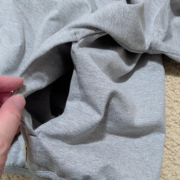 Vuori Granite Snap Mock Light Gray Pullover - Picture 4 of 9